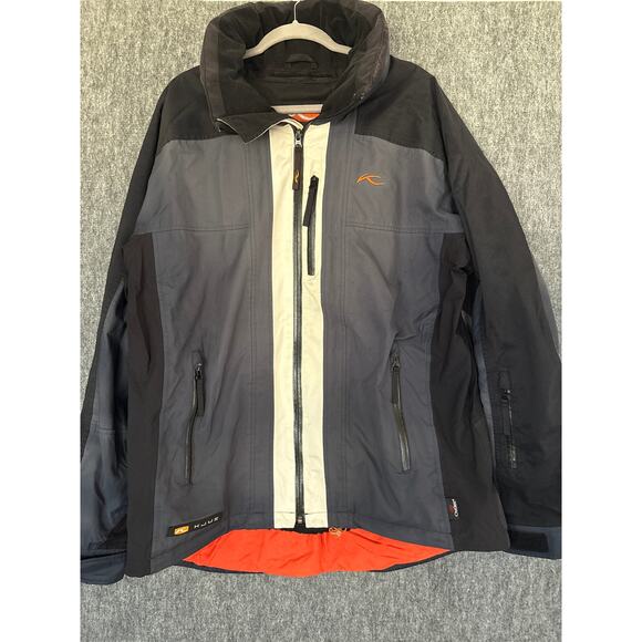 KJUS Other - Kjus Vintage Ski Outdoor Hooded SympaTex Mens Jacket Gray/Black/Orange Size XL
